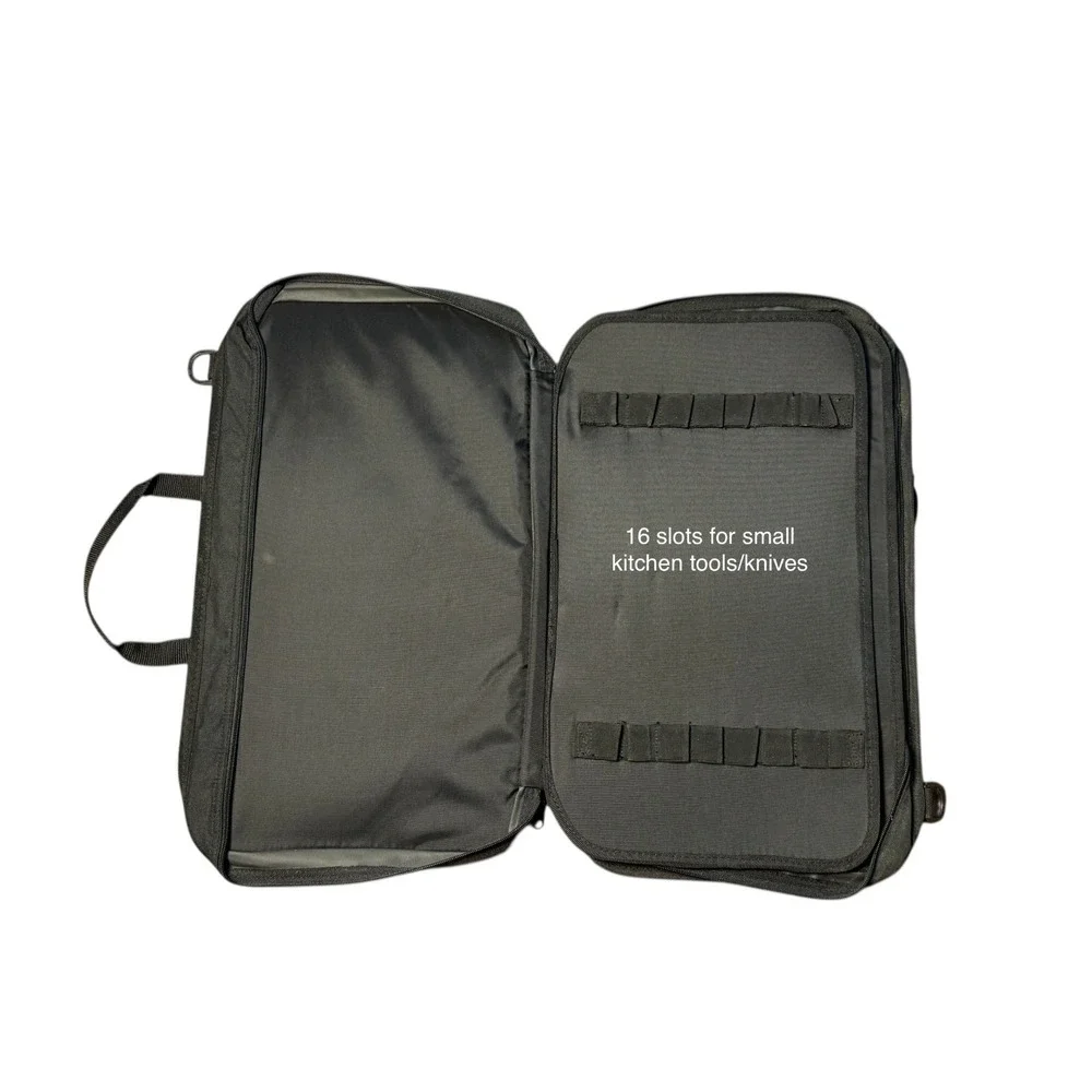 Victorinox PCI 28 Slots Knife Kitchen Tool Case Bag + Shoulder Strap Black Nylon